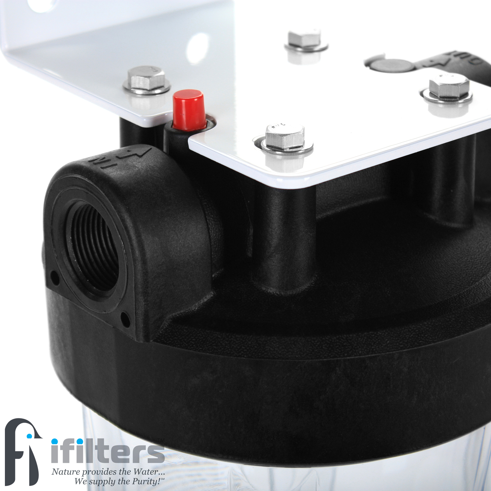 Whole House Sediment & Rust Complete Filtration System w/ Clear Housing 1″ Ports