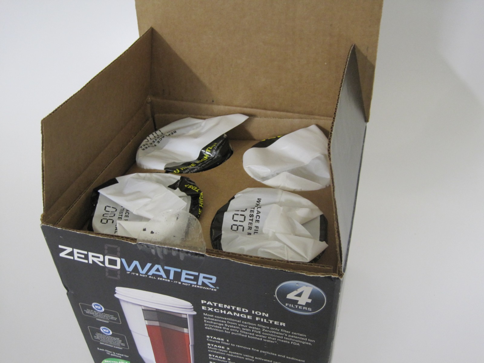 Zero Water 5 Stage Advanced Filtration 4 Pack Replacement Water Filters