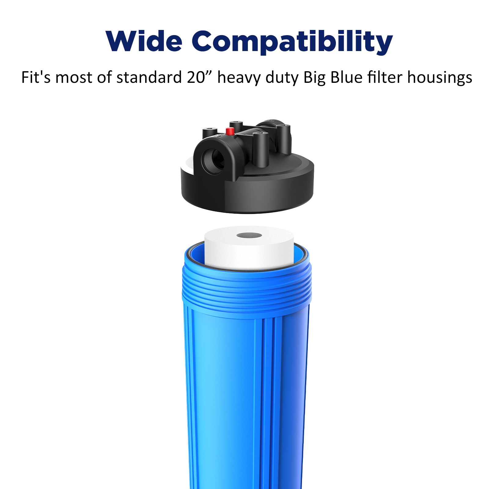 5μm 10×2.5″/10×4.5″/20×2.5″/20×4.5″ Sediment Water Filter Cartridges Whole House