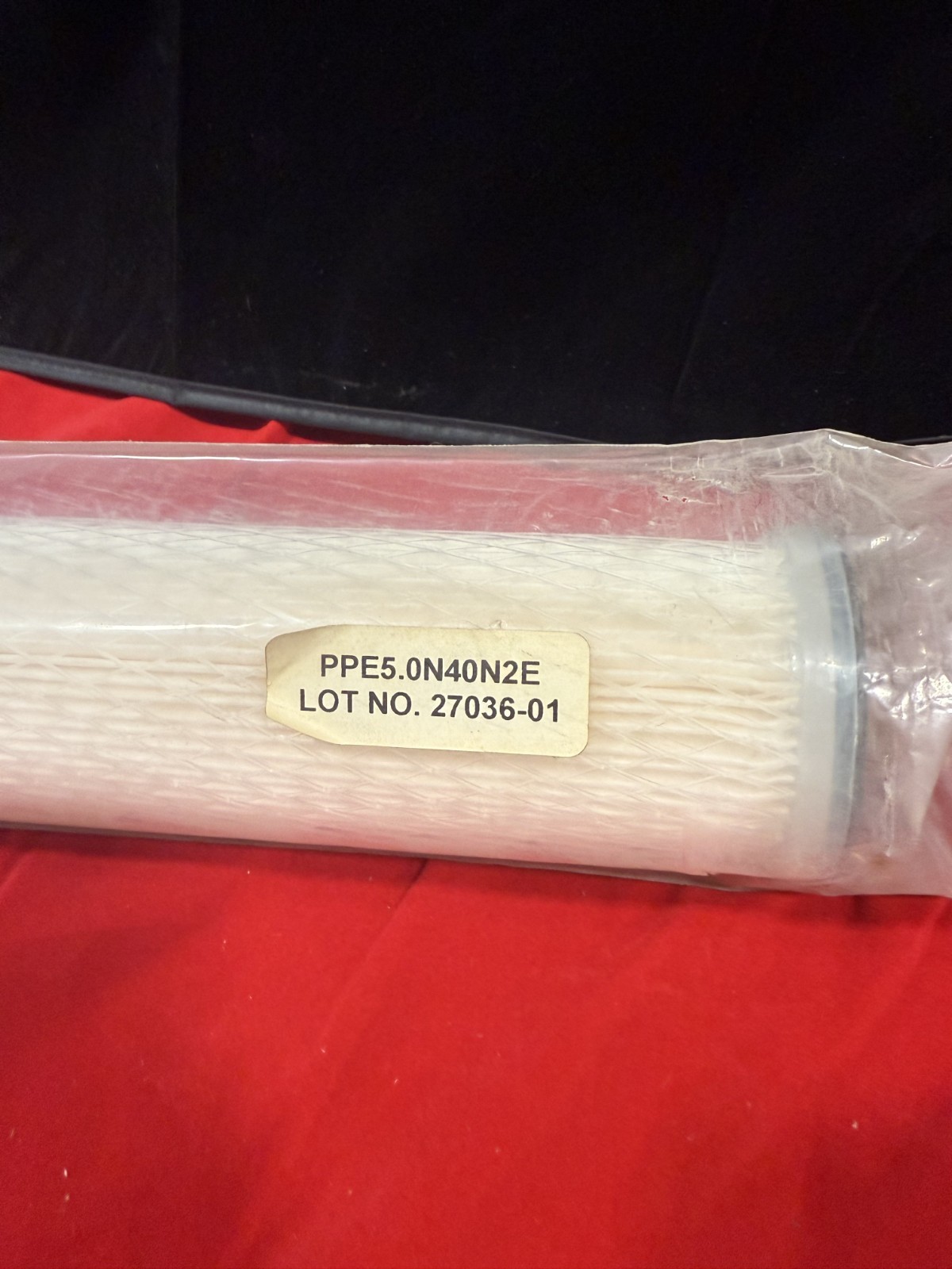 FILTER CARTRIDGE, 5 MICRON ABSOLUTE, 12″ OD X 40″ LONG, DOE FILTER CONNECTION, P