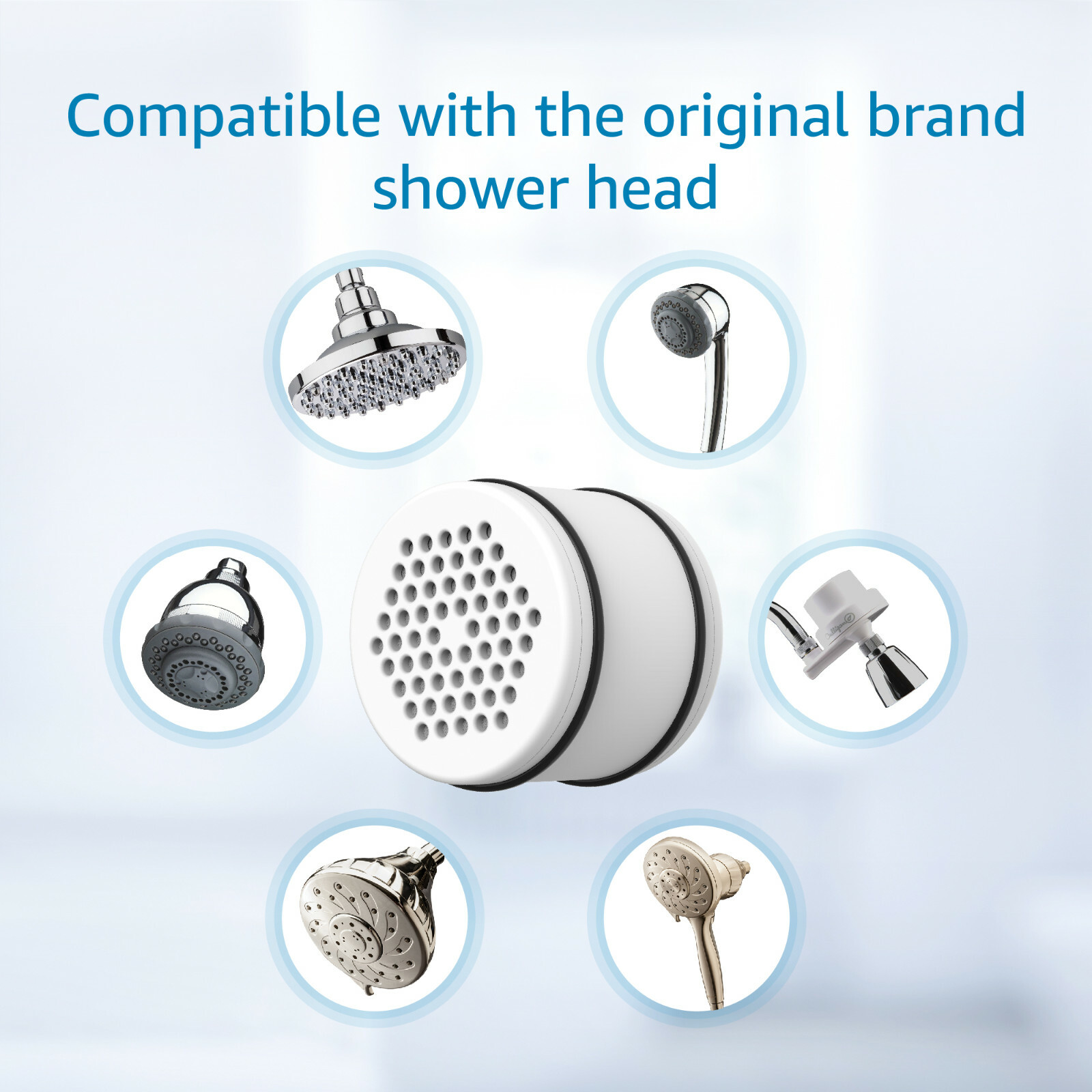 AQUA CREST Shower Water Filter, Compatible with Culligan WHR-140 WSH-C125 2 Pack