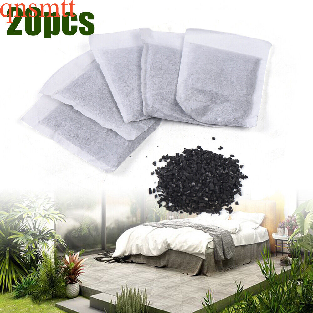 20pcs Activated Carbon Charcoal Filter Bags For Hygienic Water Distiller White