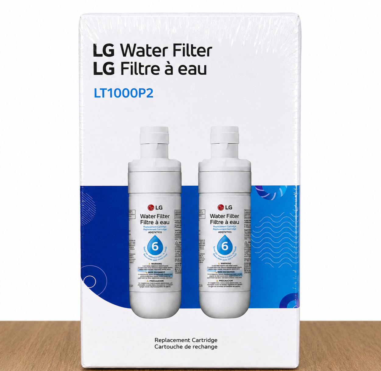 LG LT1000P2 6-Month / 200 Gallon Refrigerator Replacement Water Filter- 2 Count