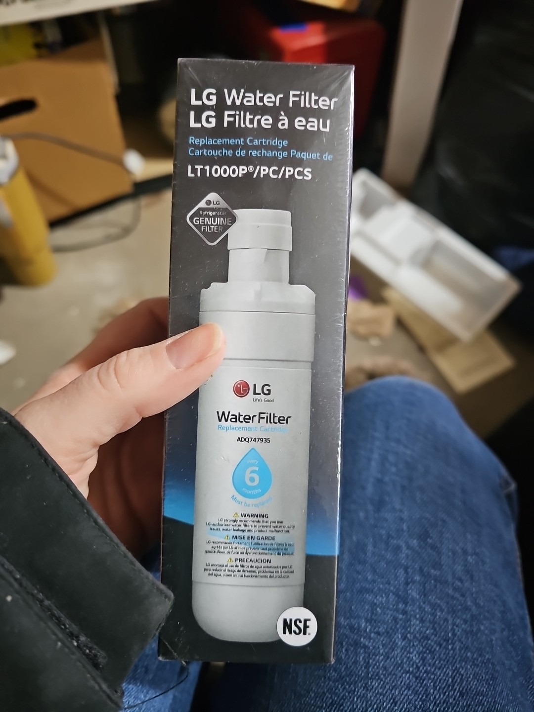 Genuine LG LT1000P Water Filter Replacement Cartridge LT1000PC/PCS New & Sealed