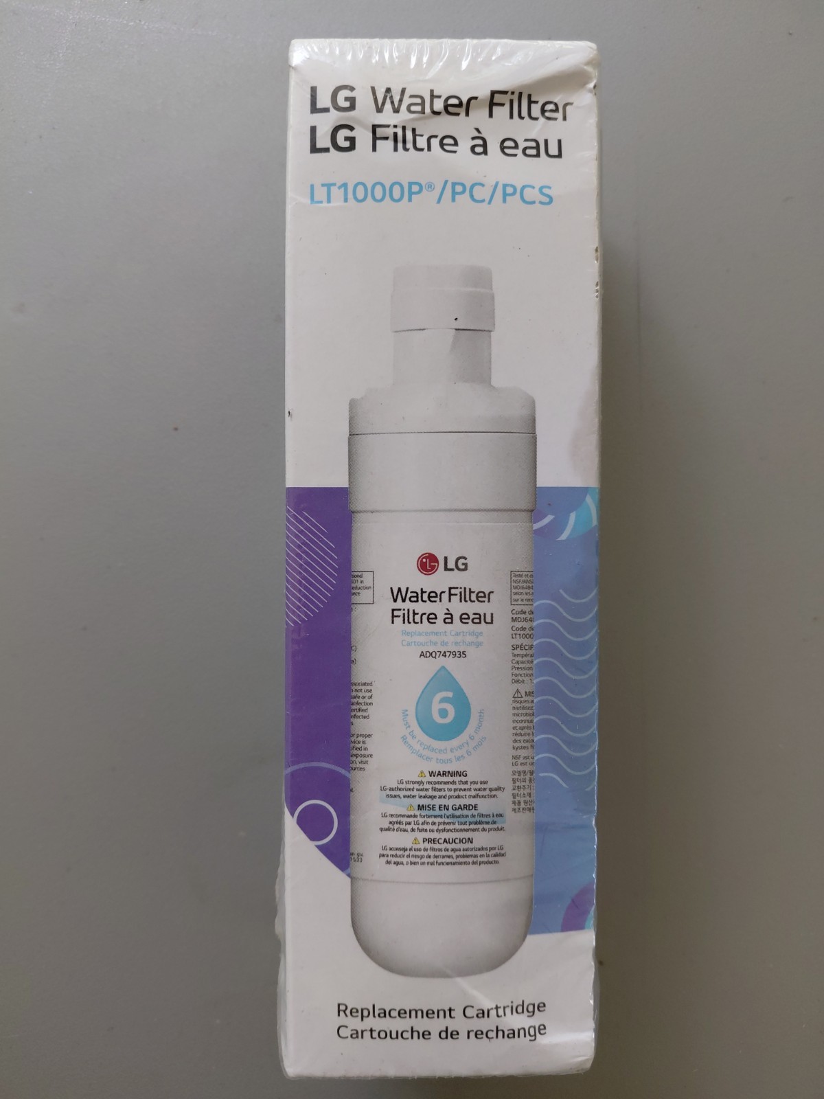 LG LT1000P Water Filter White Read Description
