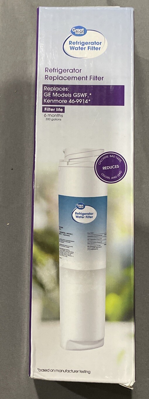 Great Value Refrigerator Water Filter Replaces Ge Model GSWF & Kennemore 46-9914