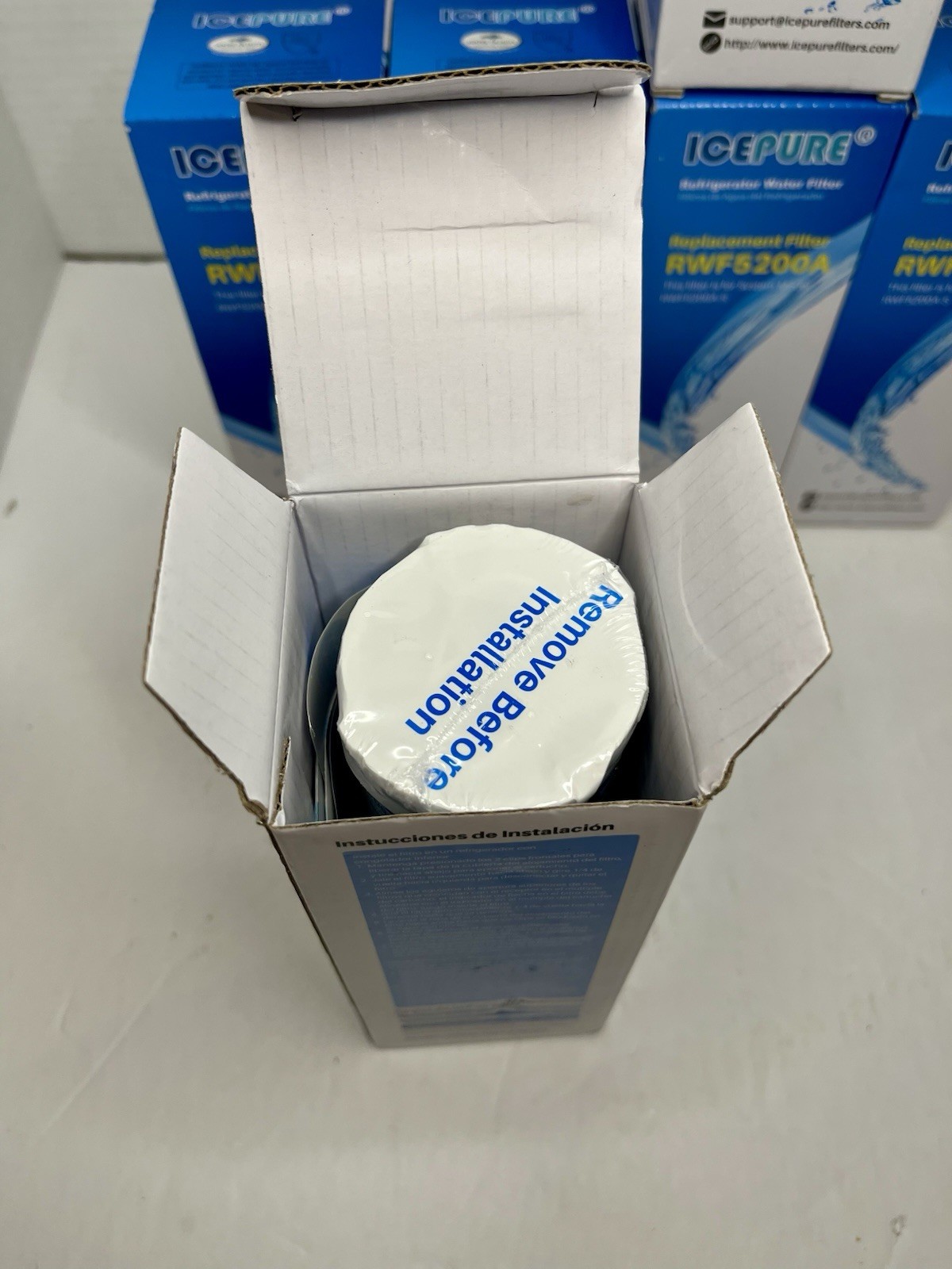 6 Ice Pure #RWF5200A Refrigerator Replacement Filters Set Lot