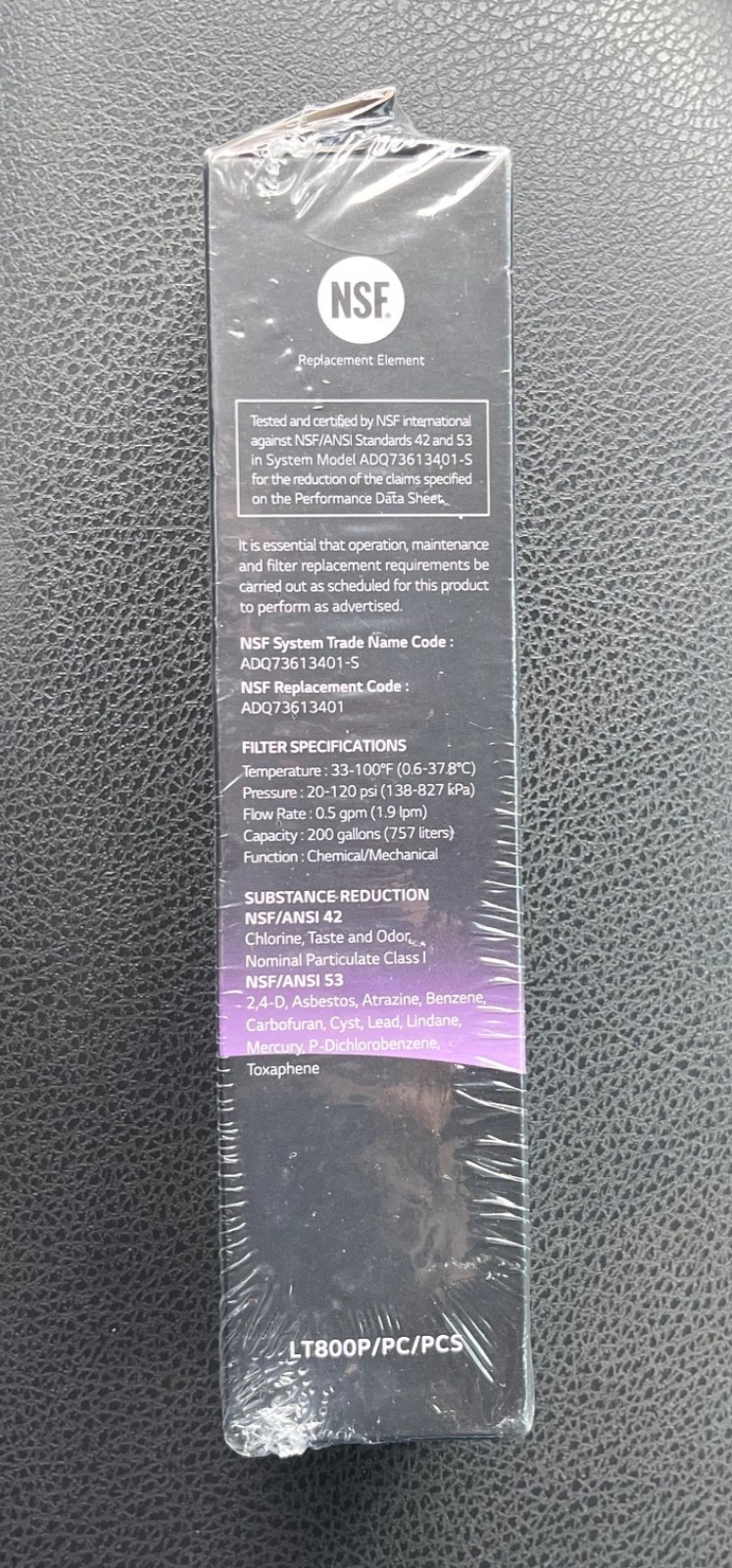 LG LT800P Refrigerator Water Filter 6 Month 200 Gallon OEM Replacement NEW