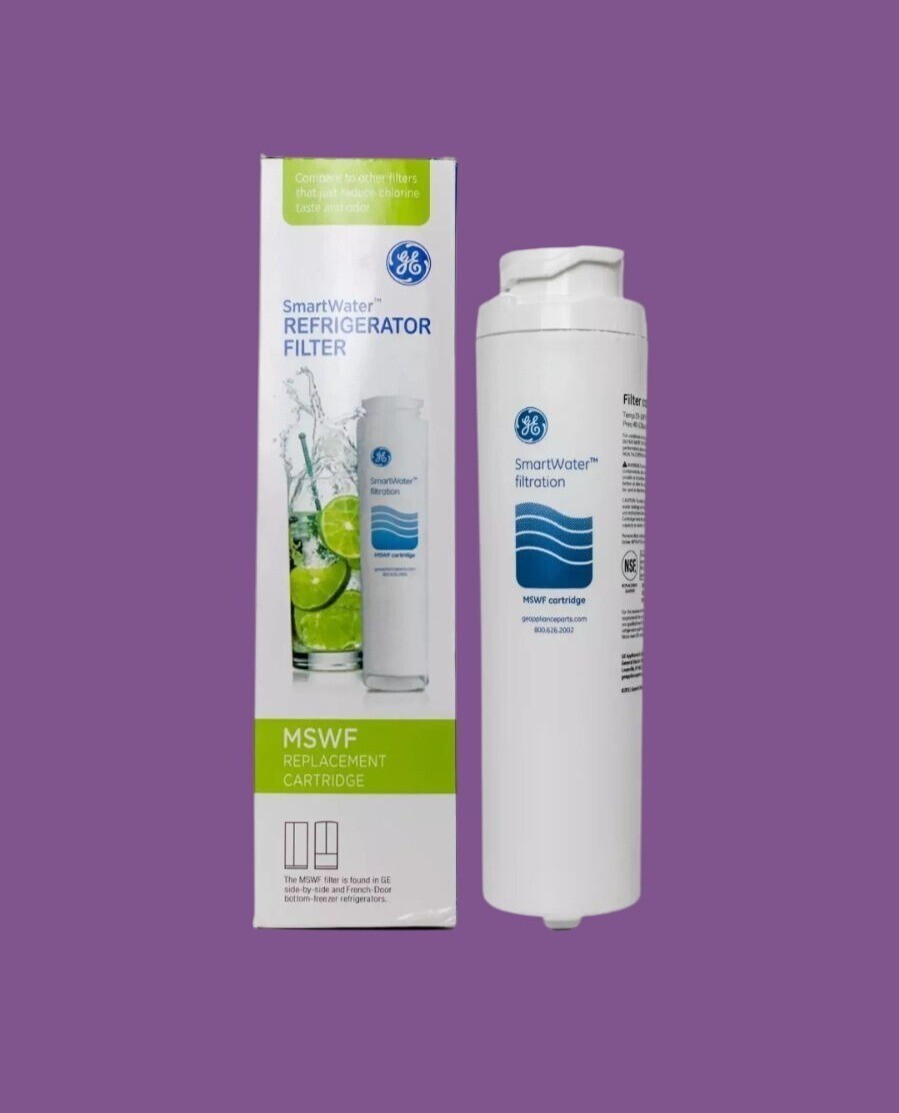 GE MSWF SmartWater Refrigerator Replacement Filter Removes 99% Lead & Impurities