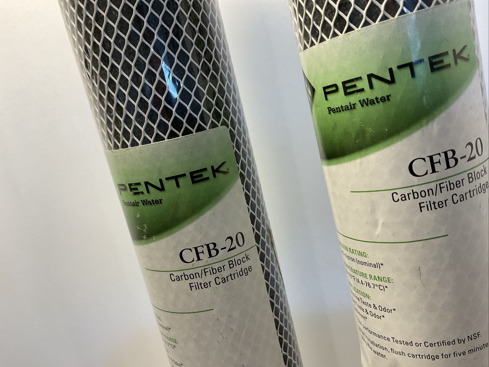 Pentek CFB-20 Carbon ?fiber Block filter Cartridge Lot Of 3 New 5-10 Micron