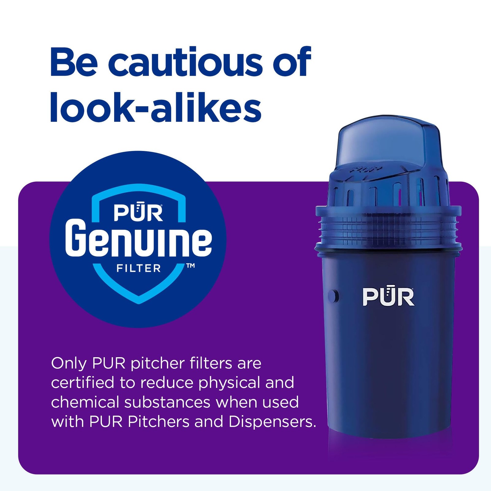 Pur Water Pitcher Dispenser Replacement Filters 2 Count Fast Filtration Nsf C…