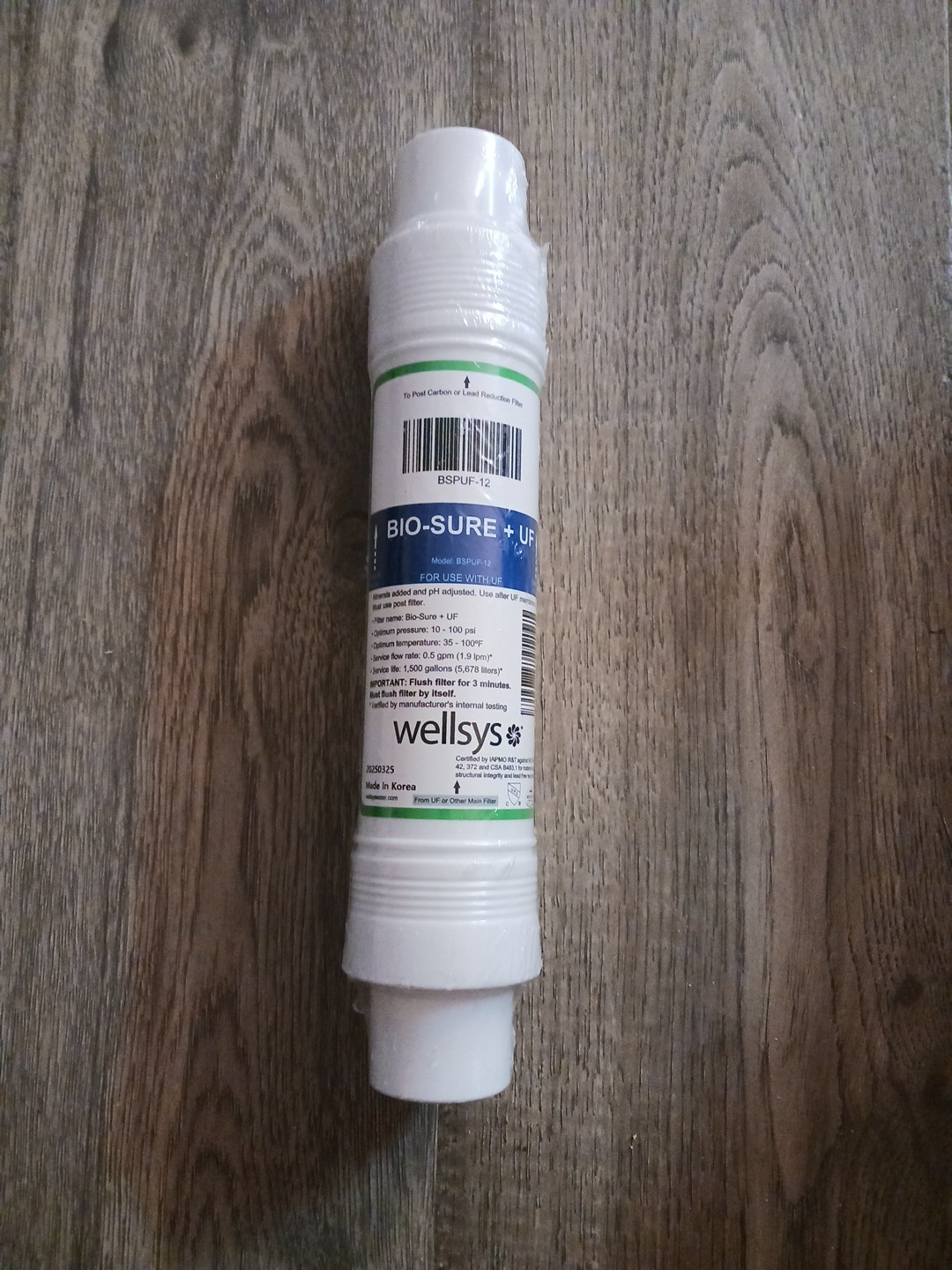 Wellsys BSPUF-12 BIO-SURE + UF