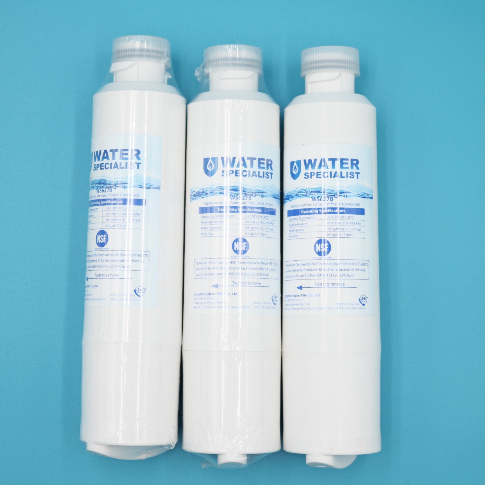 Waterspecialist DA29-00020B Replacement for Samsung Water Filter DA29-00020B（3）