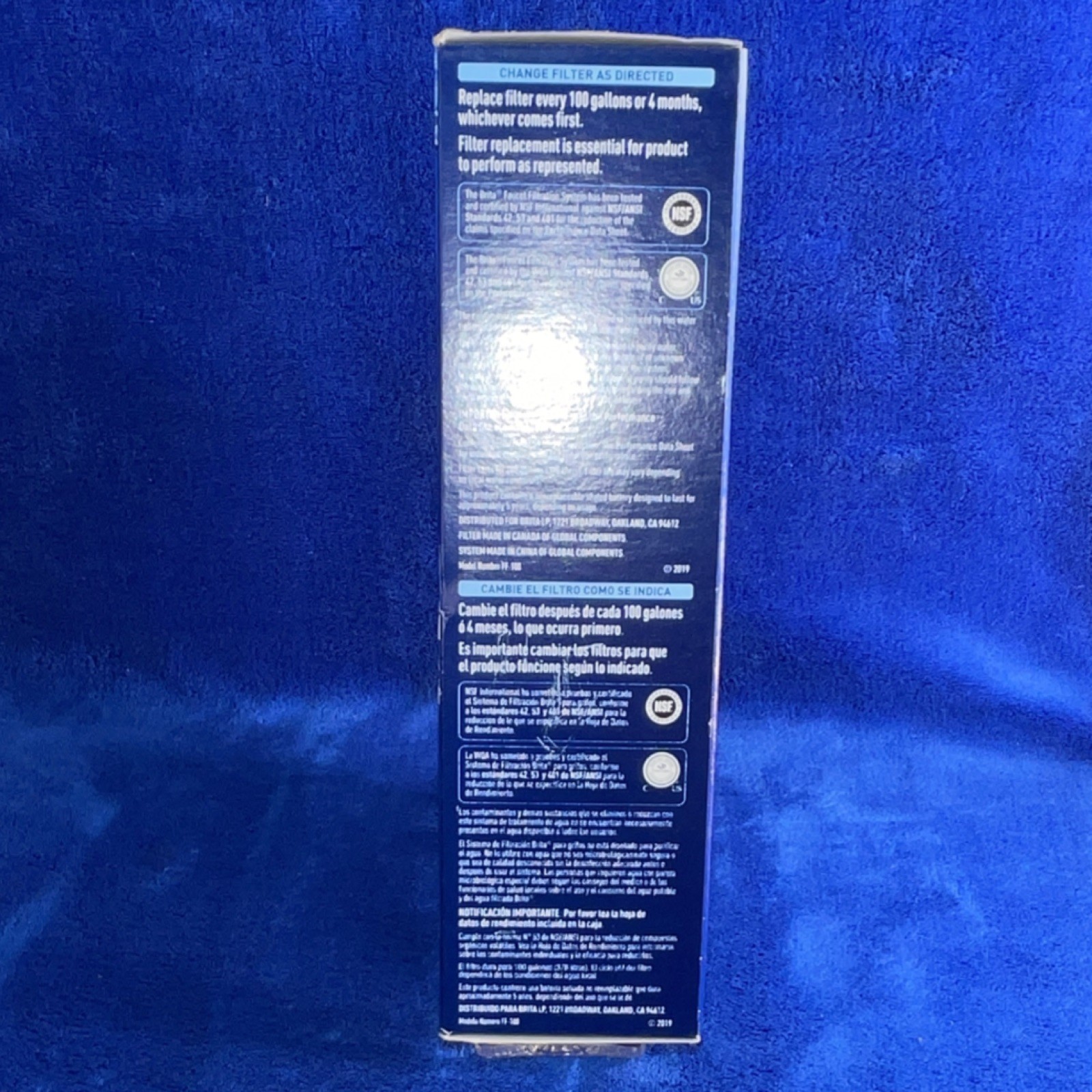 BRITA Complete Faucet Mount Water Filter System White 100 gal Carbon, Lead