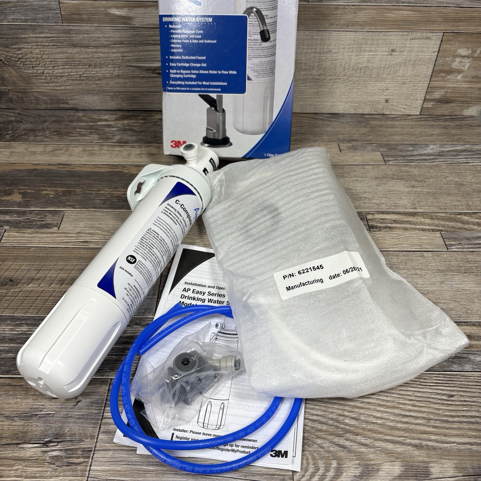 3M Aqua-Pure Drinking Water System. 1/4 in,0.5 Gpm 34-8715-4484-6. H3