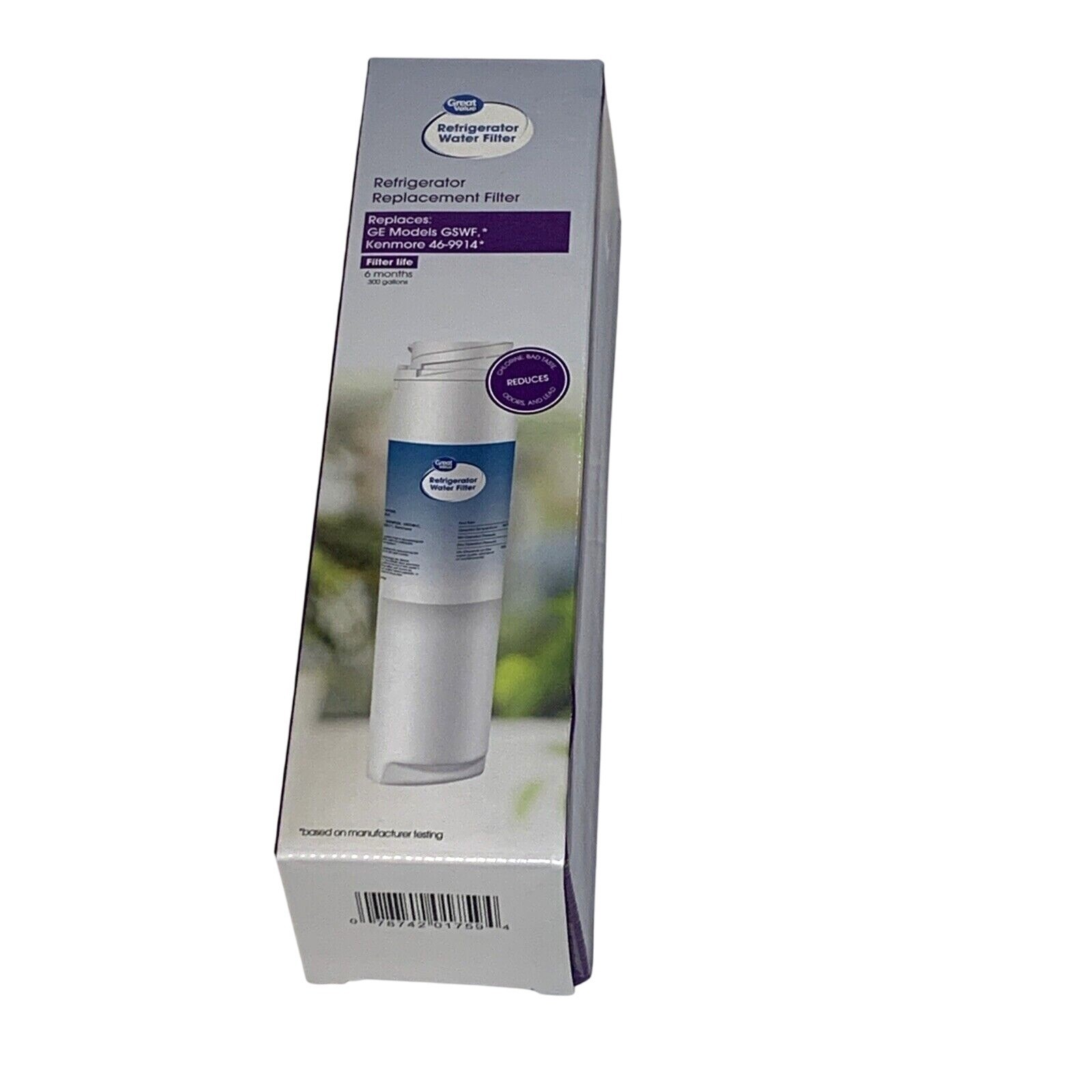 Great Value Refrigerator Filter Model No. GVF035 Replacement for GE Kenmore