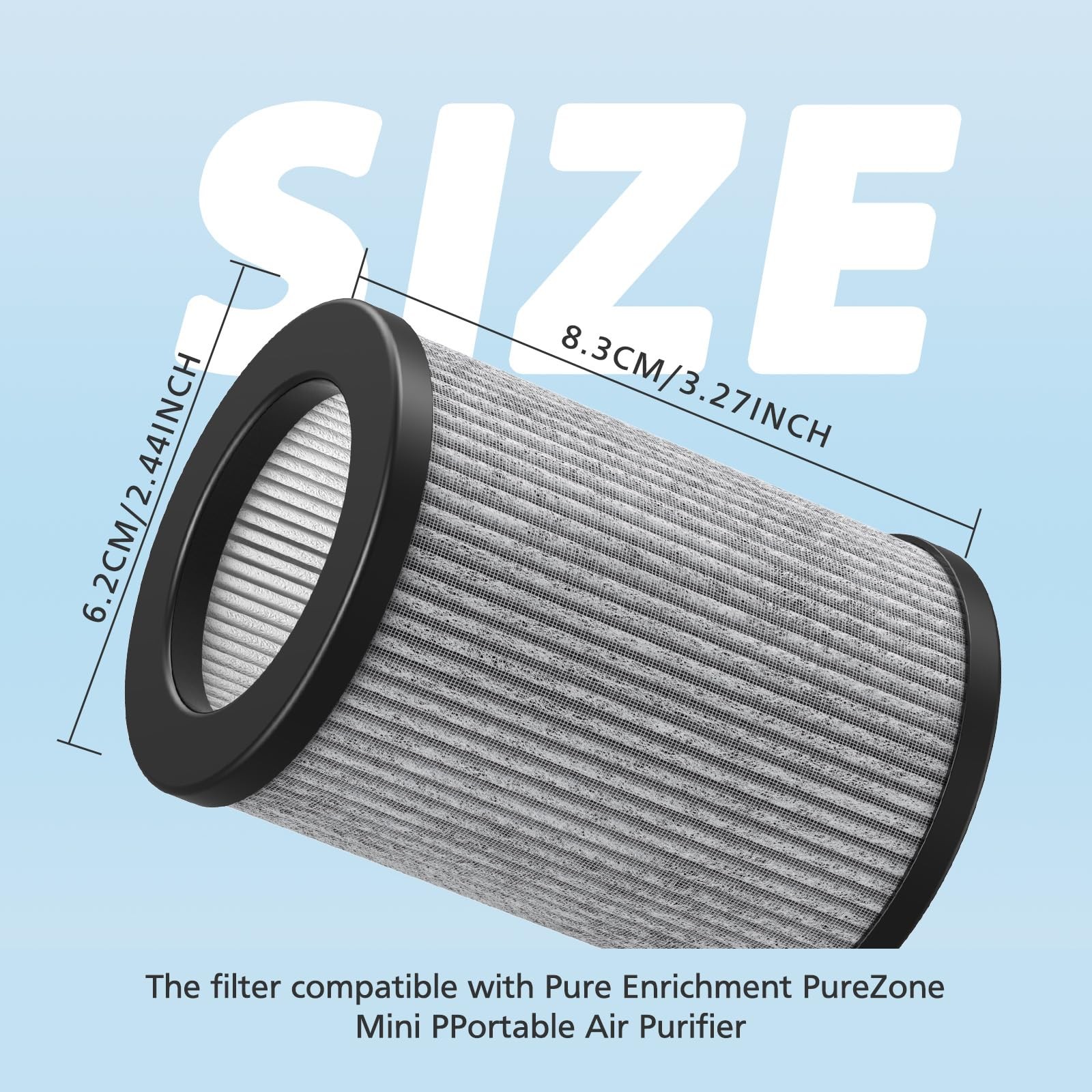4 Pack Replacement Filters Compatible 4 Count (Pack of 1), PEPERSAP 4