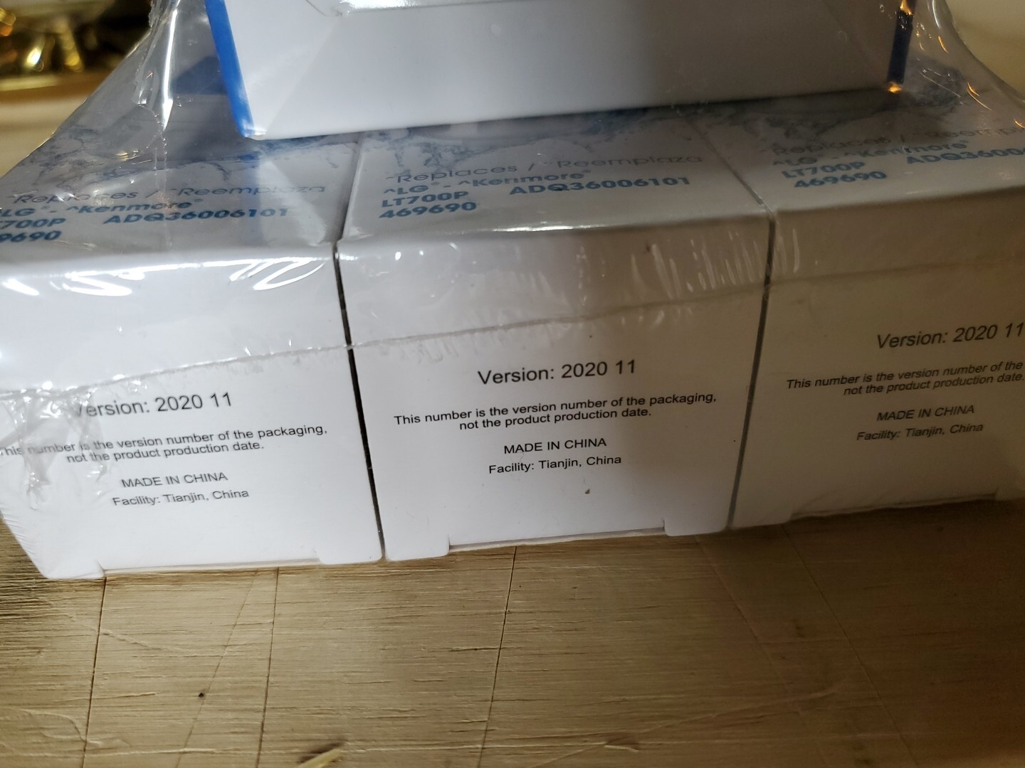 3 Golden Icepure RWF1200A Water Filters & 3 GP-AF004 Air Filters LG Kenmore