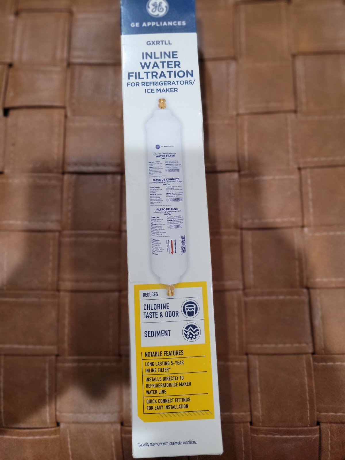 Pack of 1, GE Appliances GXRTLL 5-Year in-LINE Filtration System Water Filter