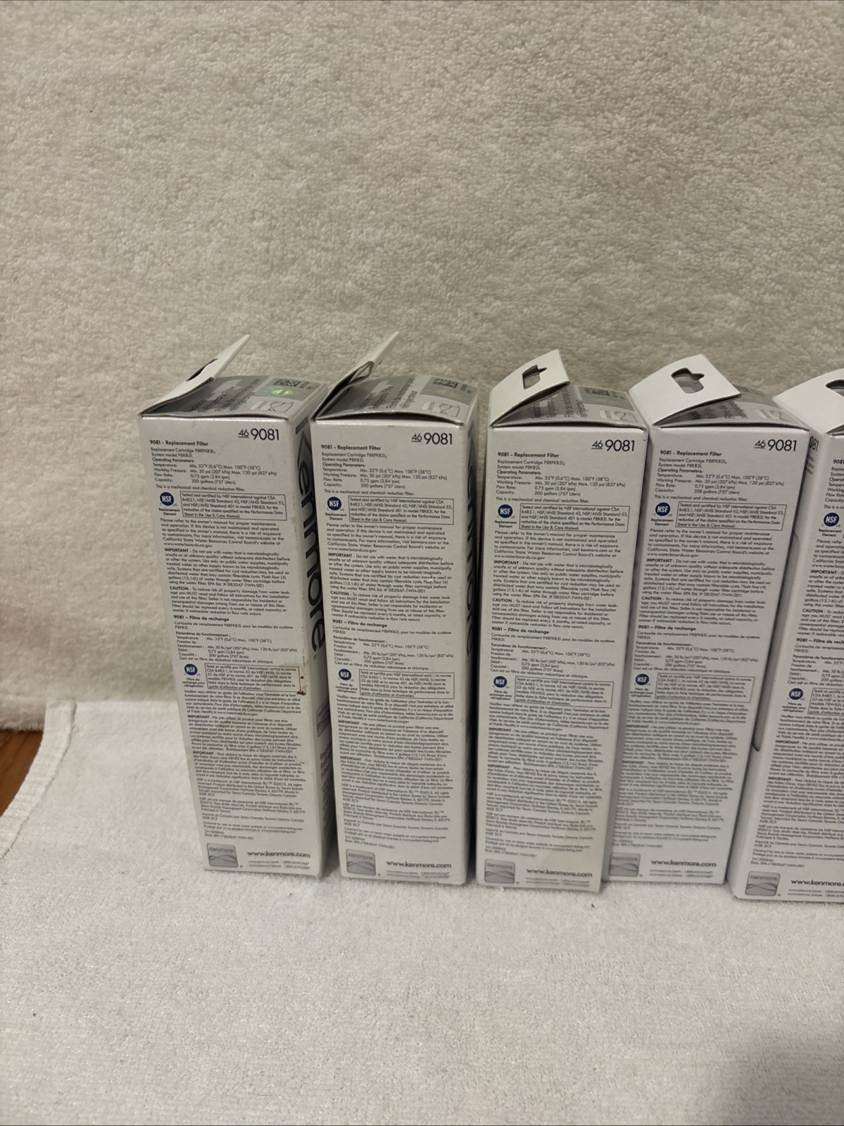 7 Pack Kenmore 46-9081 Replacement Refrigerator Water Filter. NEW SEALED