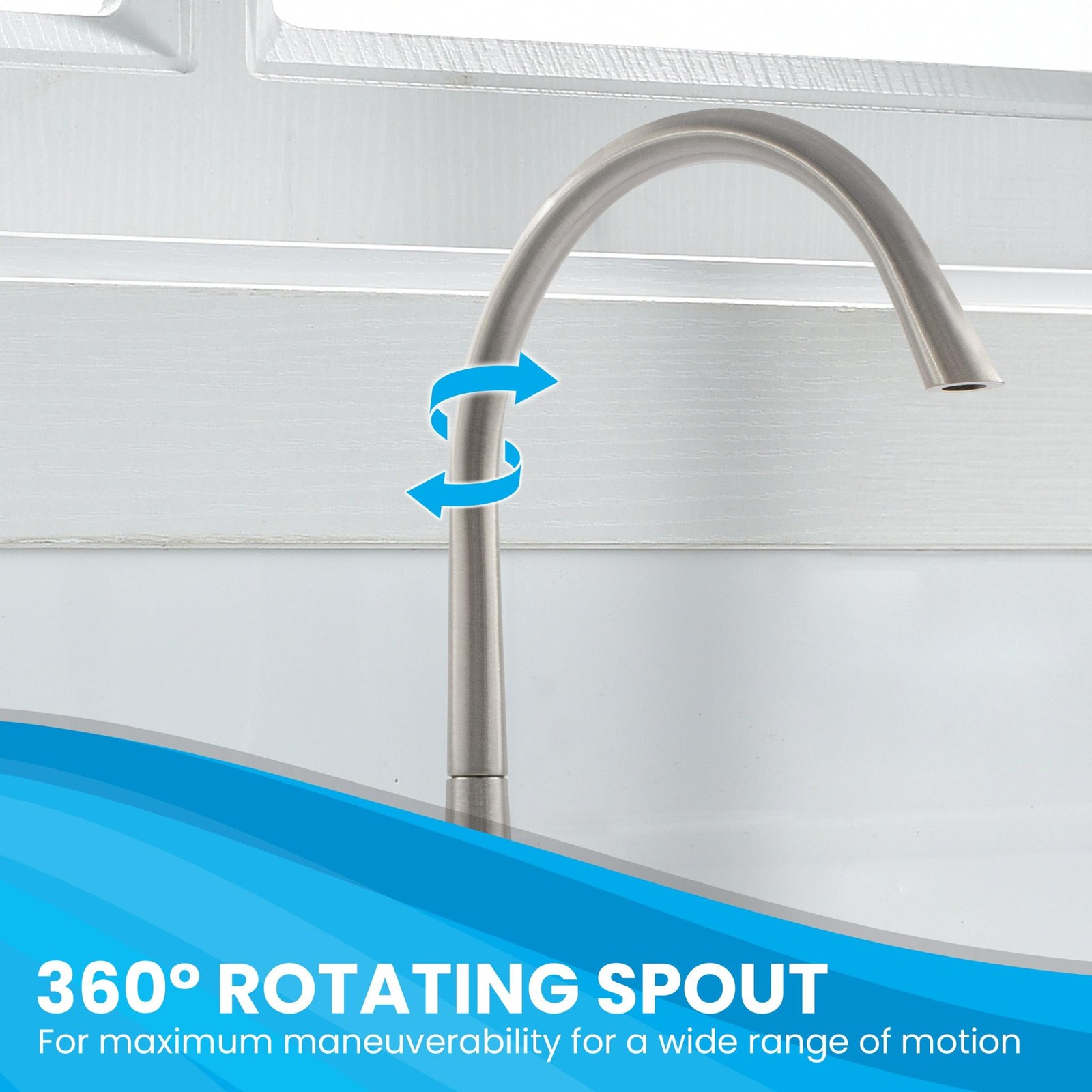 Airgap Water Filtration RO Faucet Contemporary Style. NSF Certified. FREE SHIP.