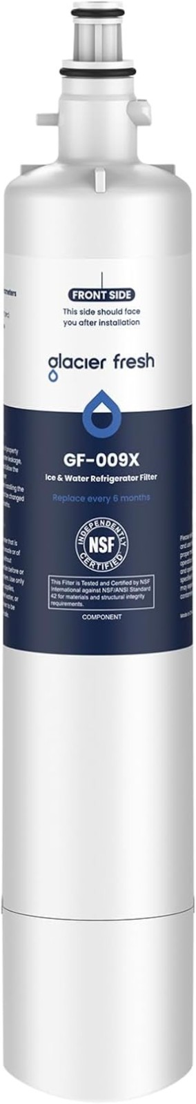 Replacement Water Filter for GE Refrigerators 1 Count NSF Certified Carbon Fiber