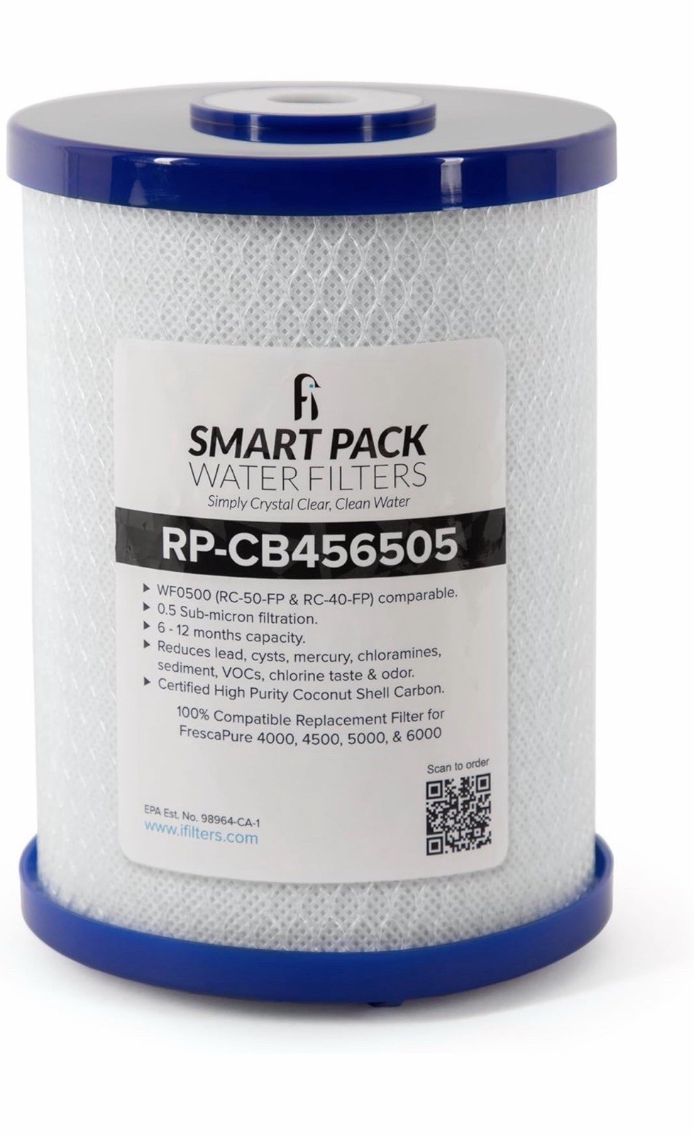 Smart Pack Water Filters High Purity for Frescapure 4000 4500 5000 6000 Models
