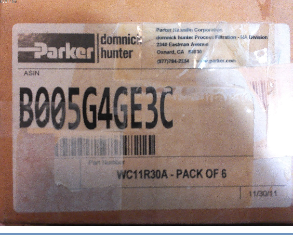 NIB! (6) Parker String Wound Filters WC11R30A | 2-7/16″ Diameter 30″ Tall 9GPM 1