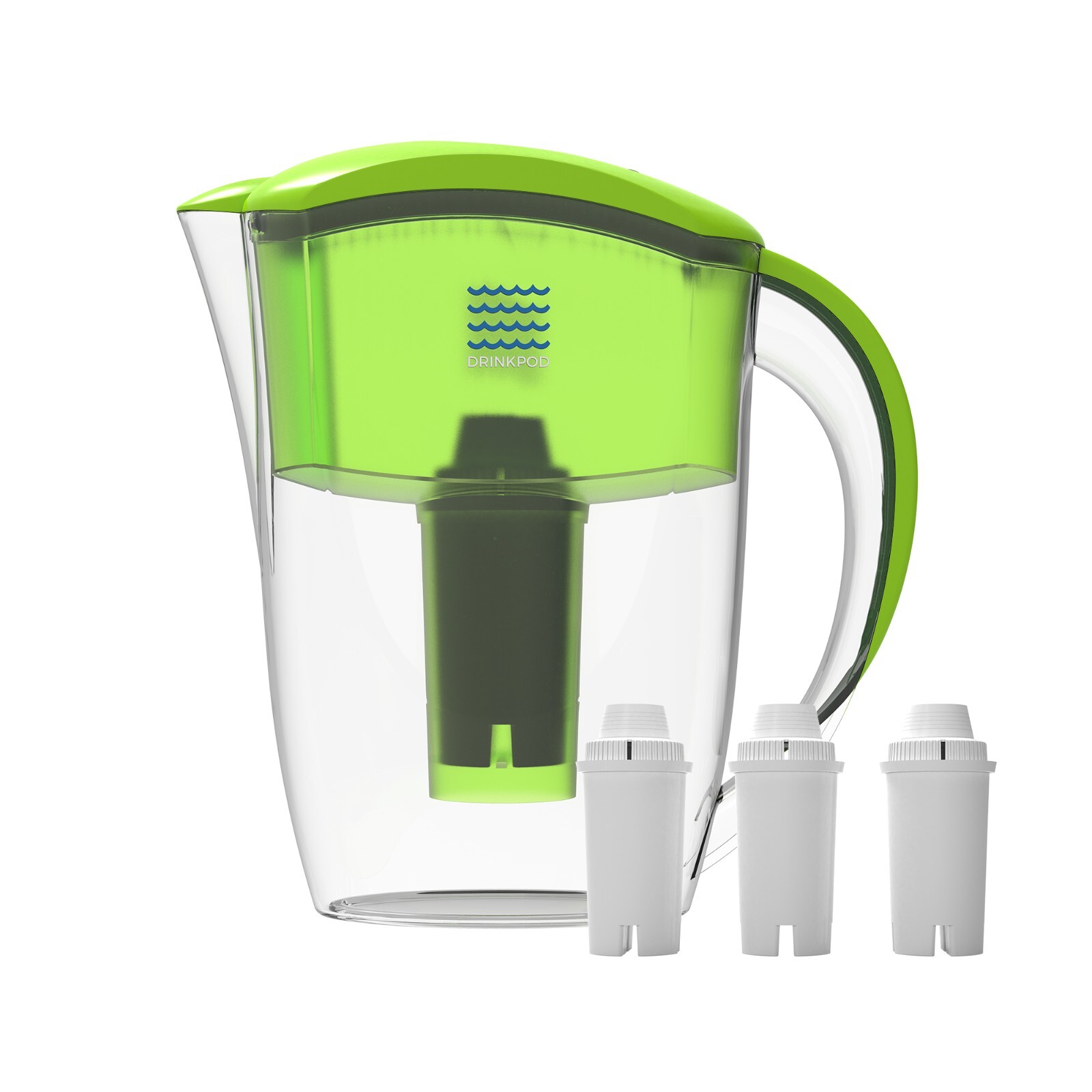 ALKALINE WATER FILTER PITCHER- 8 STAGES PURE WATER INCLUDES PITCHER & 3 FILTERS!