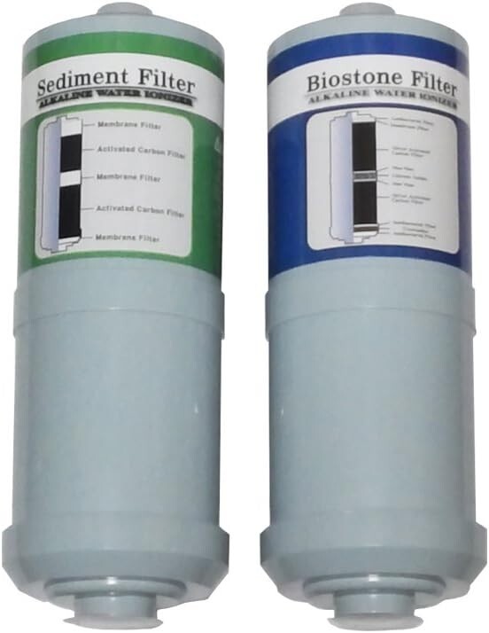 2-Pack Replacement Filters Carbon Fiber 10.2″ Reduces Chlorine for Water Ionizer
