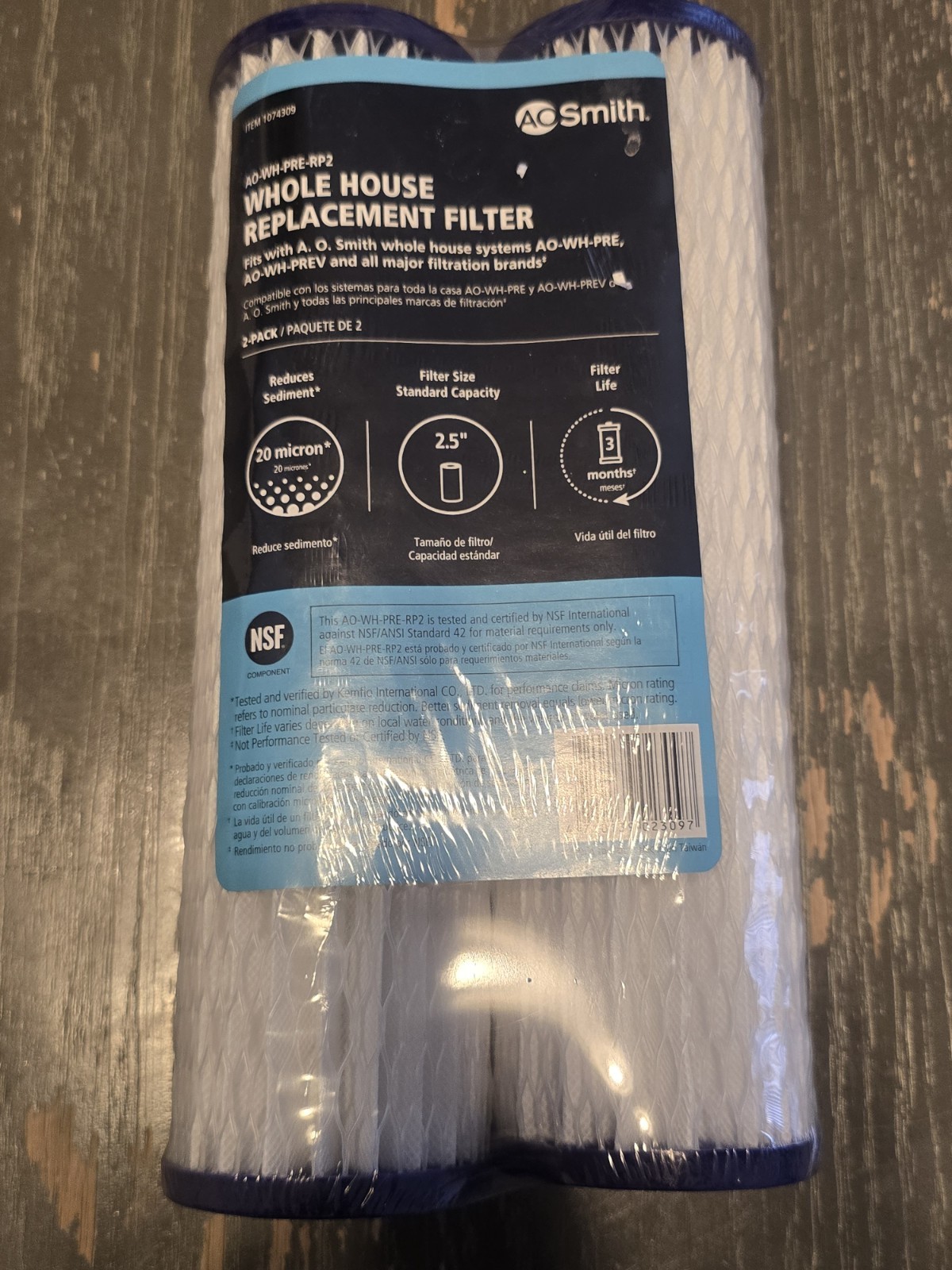 AO Smith AO-WH-PRE-R2 Universal Sediment Filter Item 1074309 NEW SEALED Lot Of 6