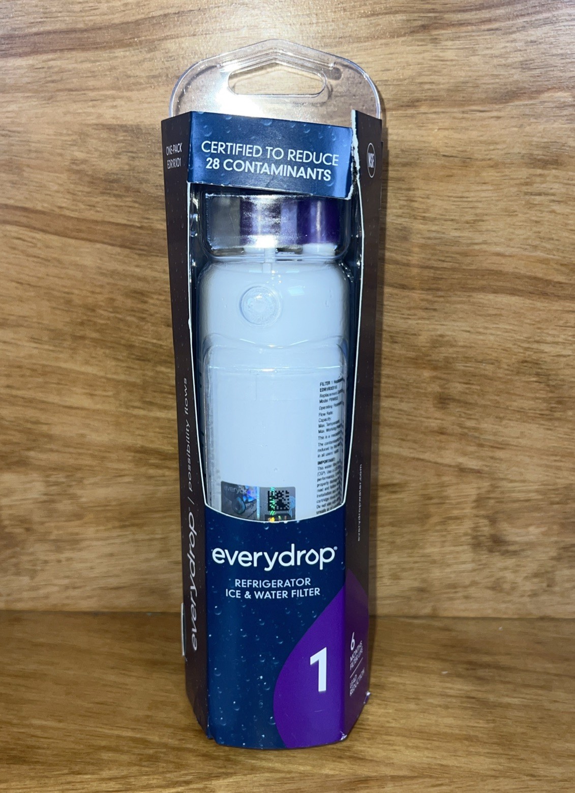 EveryDrop #1 Refrigerator Ice And Water Filter ΕDR1RXD1 NEW SEALED IN SLEEVE
