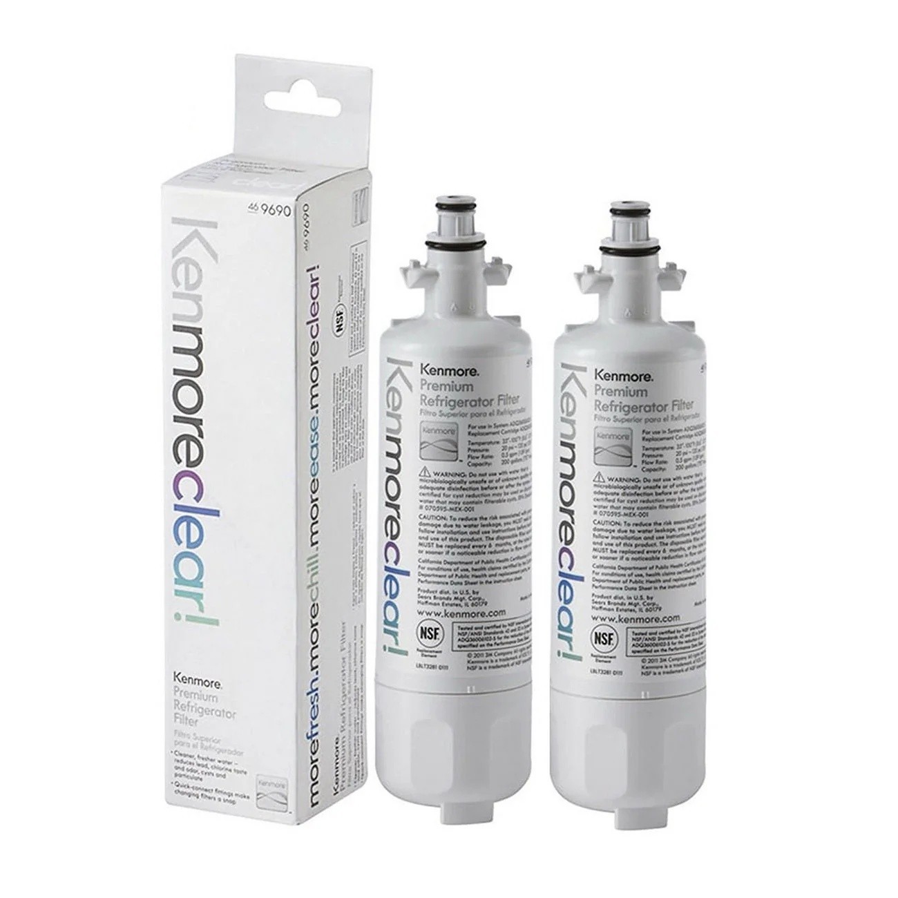 Kenmore 9690 469690 Refrigerator Water Filter fit LG ADQ36006101 LFXS30766S