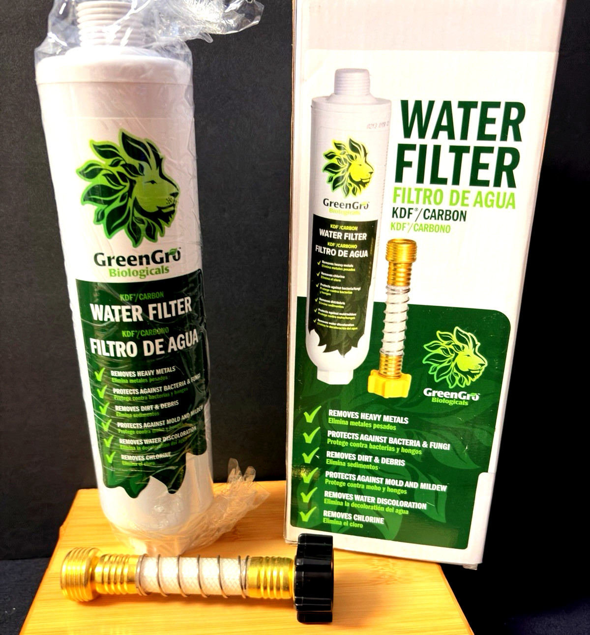 GREENGRO Large Capacity Water Filter CARTRIDGE Garden Piece Removes Chlorine NEW