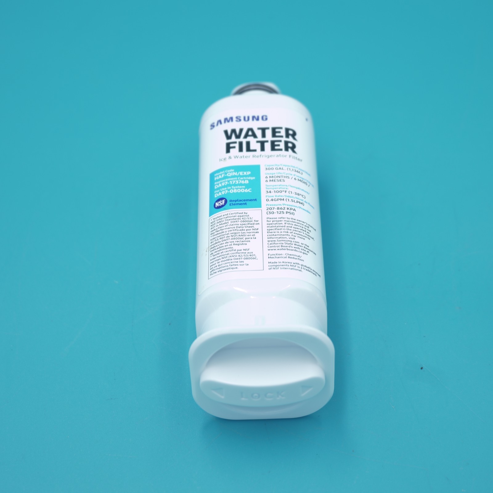 1 PACK Genuine Samsung DA97-17376B HAF-QIN/EXP REFRIGERATOR Water Filter