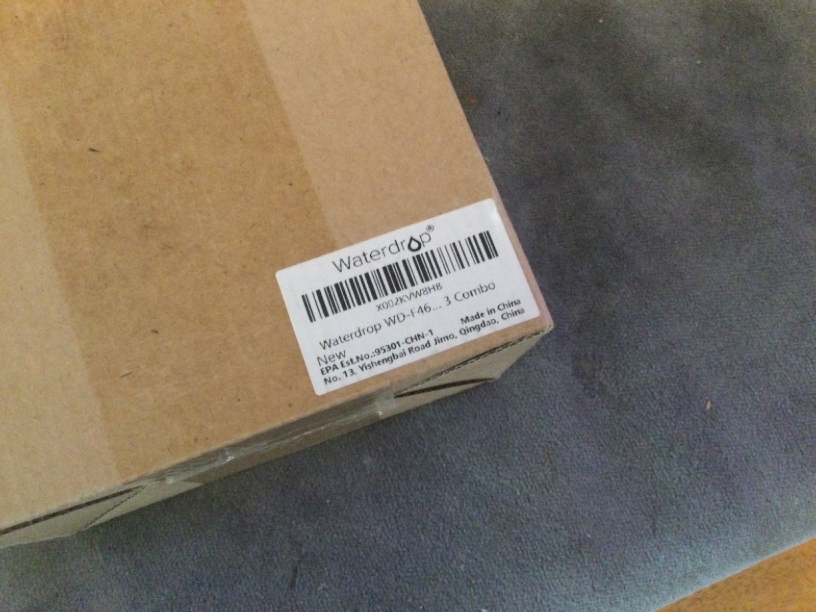 Brand New,Sealed Waterdrop WD-F46 Lot of 2 w/stickers,3 air filters,box,etc.FS!