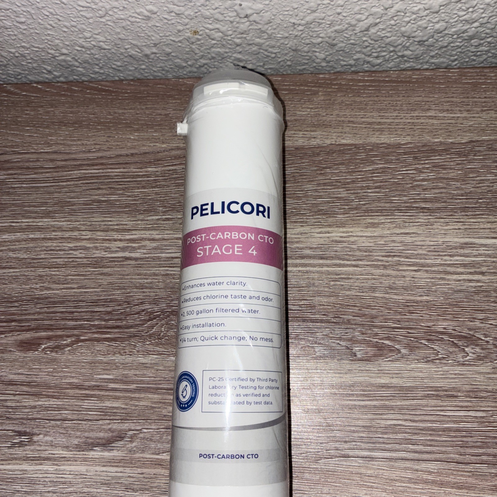 Pelicori H20 Stage 4 Post Carbon CTO Replacement Water Filter 1 Pack New In Box