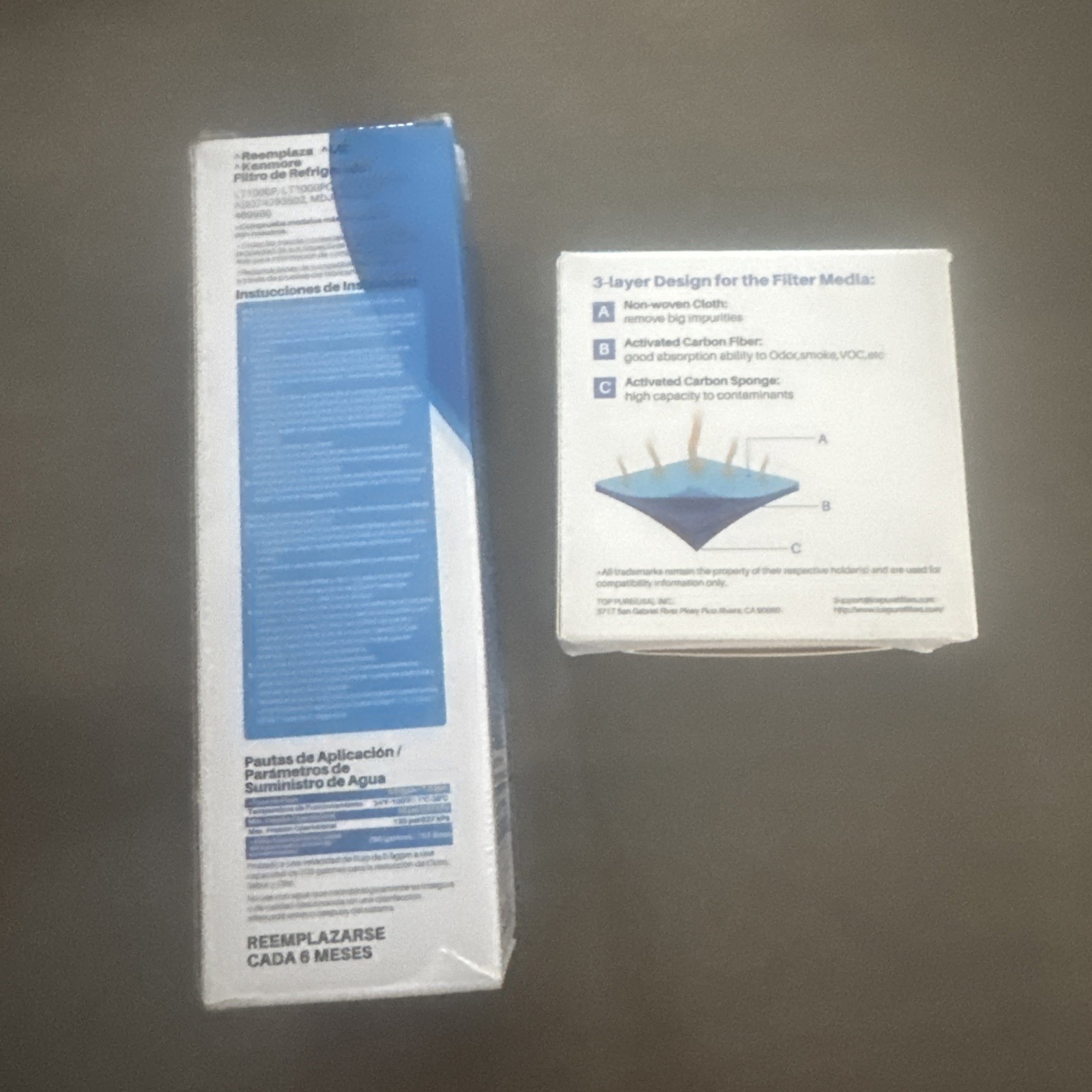 ICEPURE RWF4700A + AF004 Refrigerator Air and Water Filter – White
