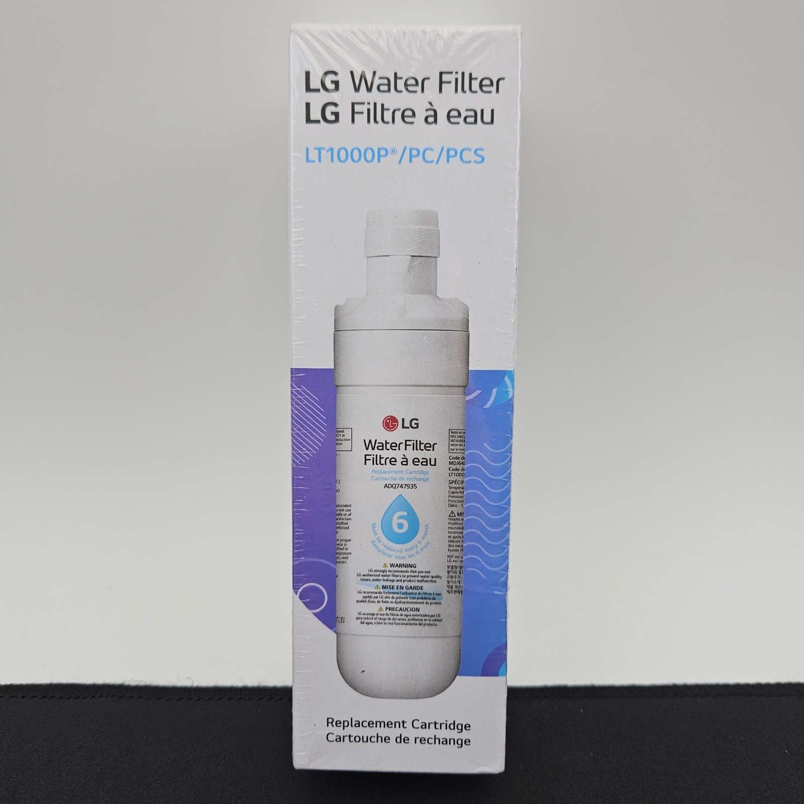 LG LT1000P Refrigerator Water Filter Replacement Cartridge ADQ747935 Genuine New