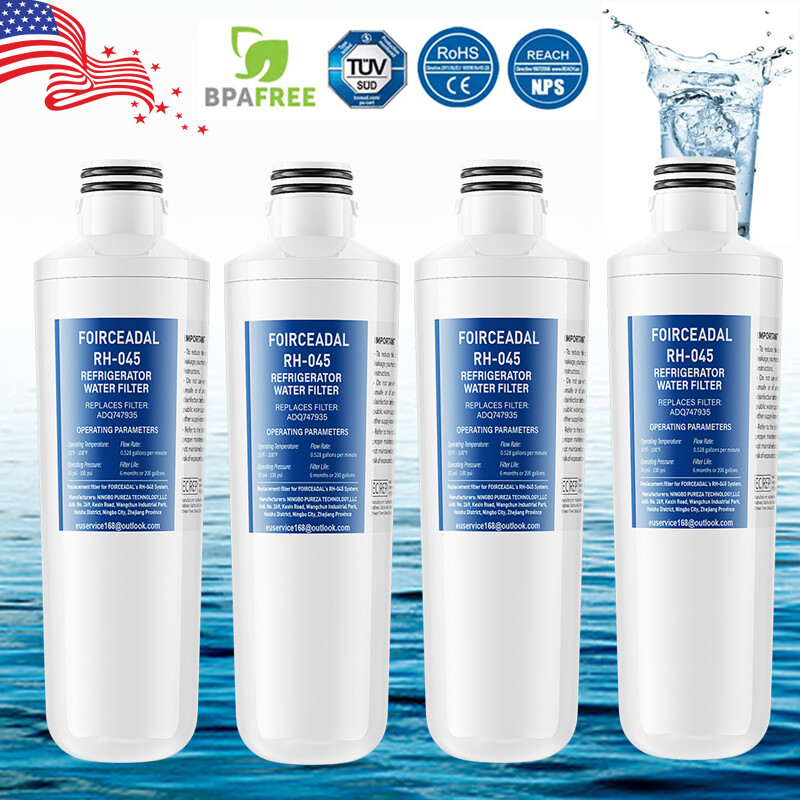 1-2-3-4 PACK Refresh Refrigerator Ice Water Filter for LG LT1000P ADQ747935 New