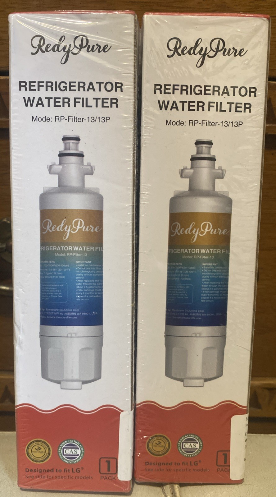 Lot X2 Redy Pure RP-Filter-13/13P Replacement Water Filter Fits LG Kenmore