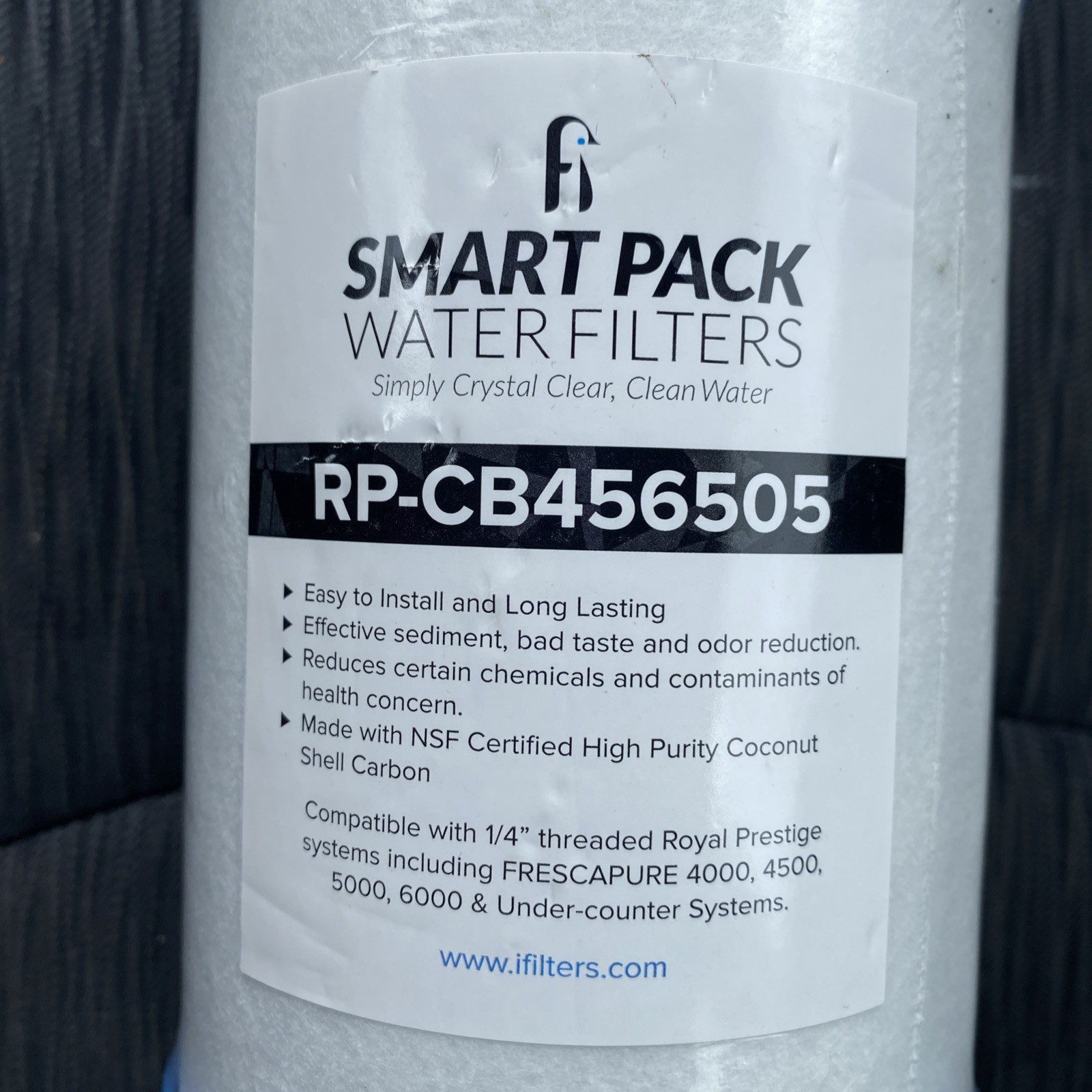 iFilters High Purity Smart Pack RPCB45650 Activated Carbon Water Filter Coconut