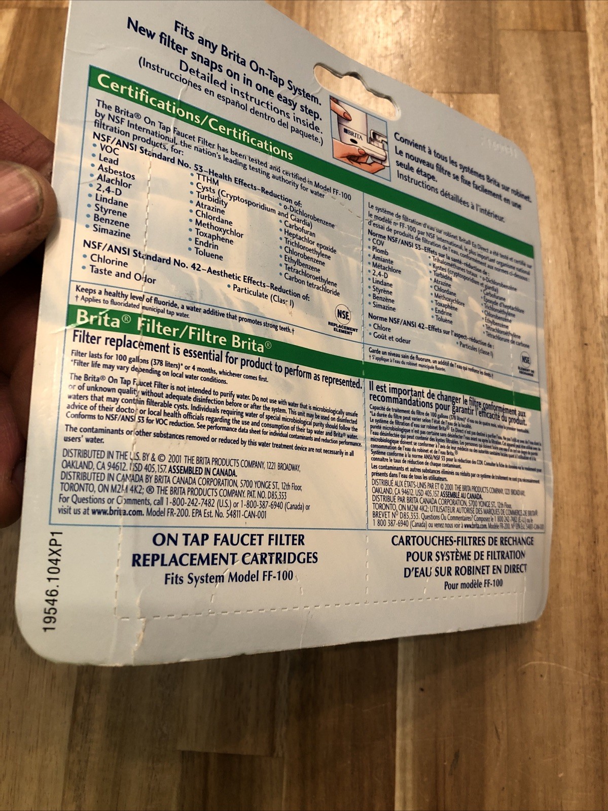 Brita On-Tap Faucet Water Filter Replacements, Chrome, 2 Count FF-100 & OPFF-100
