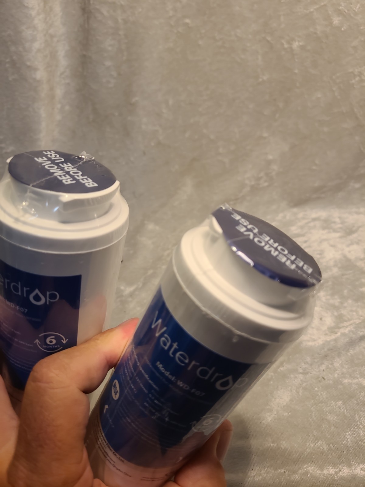 2 New Sealed Waterdrop WD-F07 Replacement For GE MSWF Refrigerator Water Filter