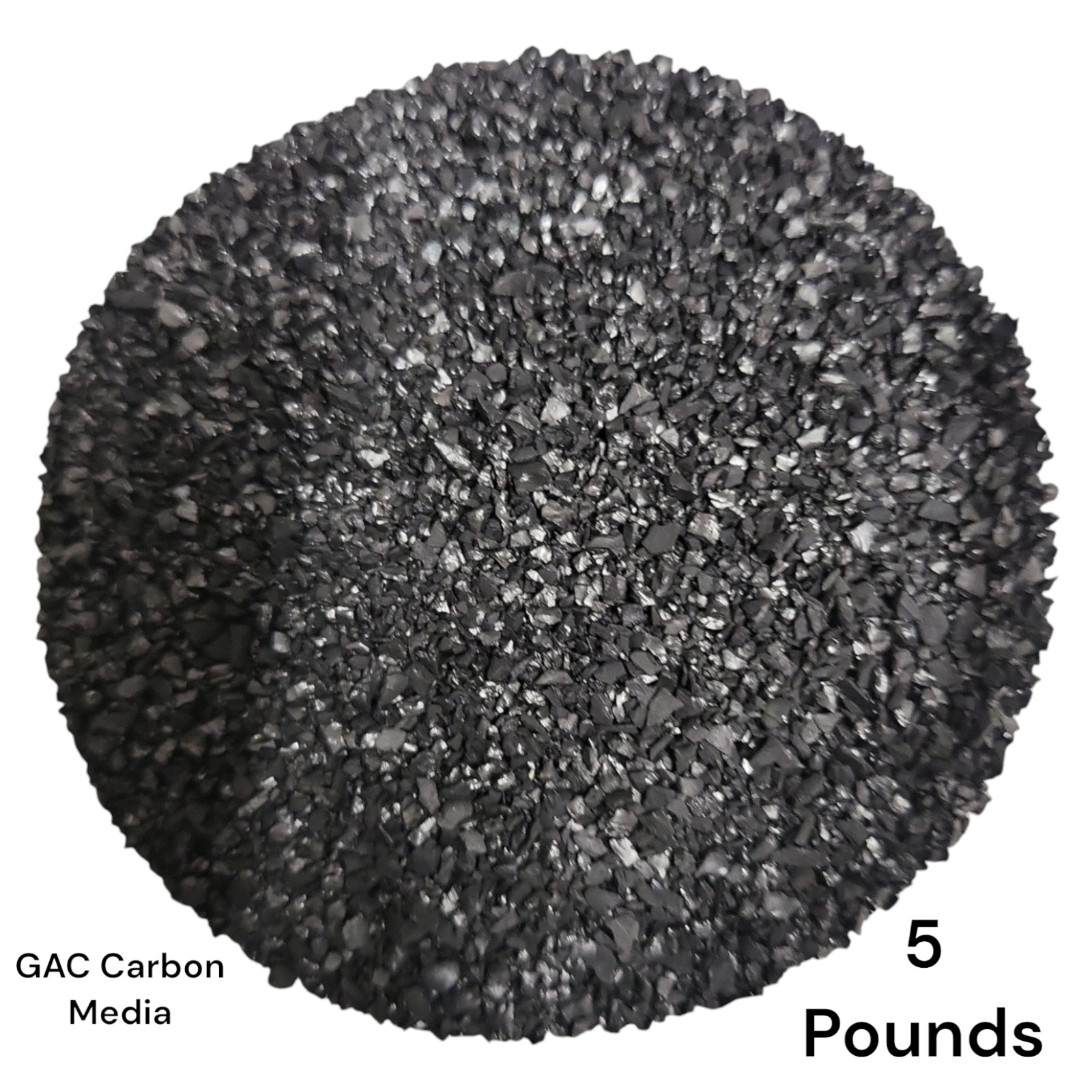 Granulated Activated Carbon Water Filter Media made of coconut shell (5 lbs.)