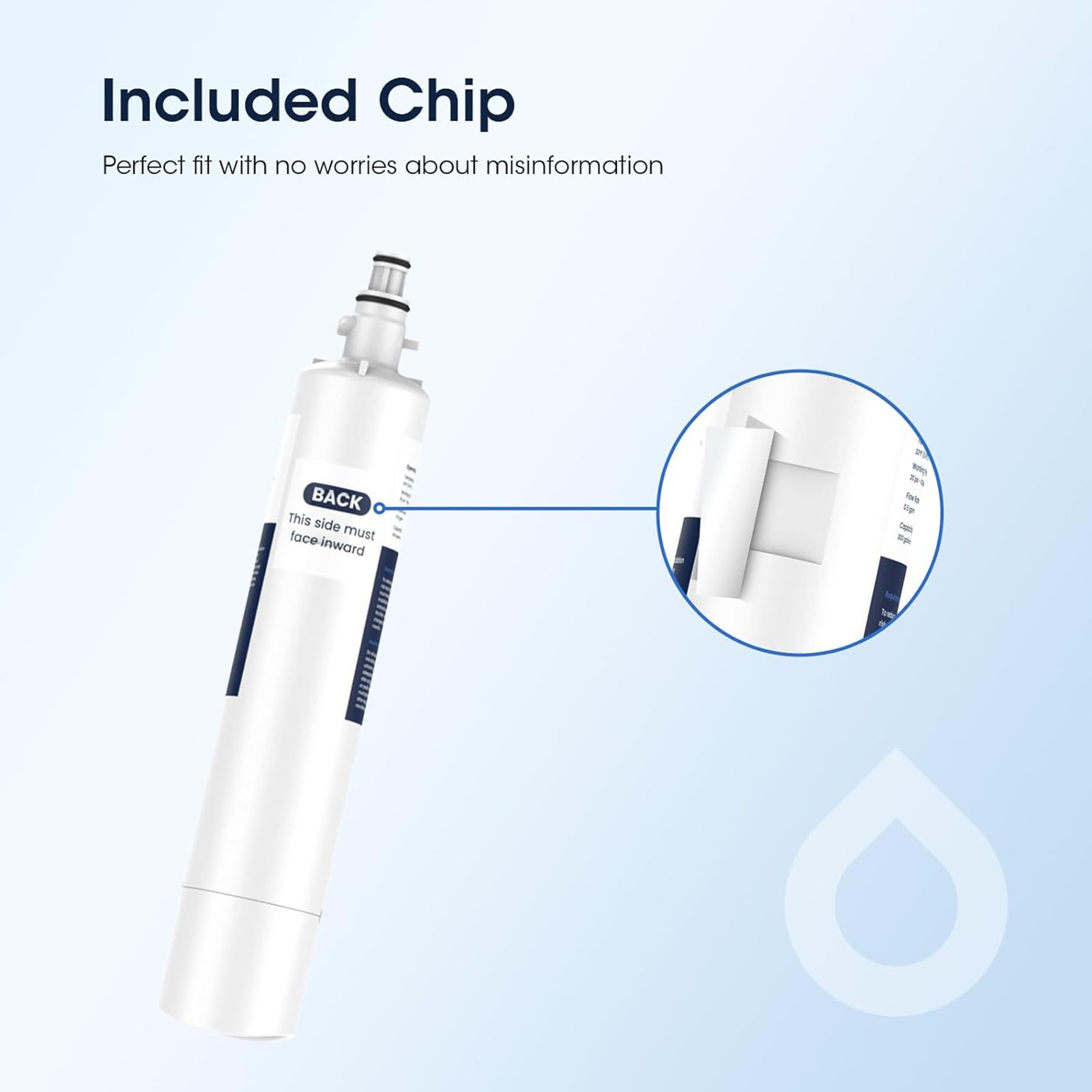 GLACIER FRESH Replacement for RPWFE, RPWF (Built-in CHIP) Filters – Choose Pack