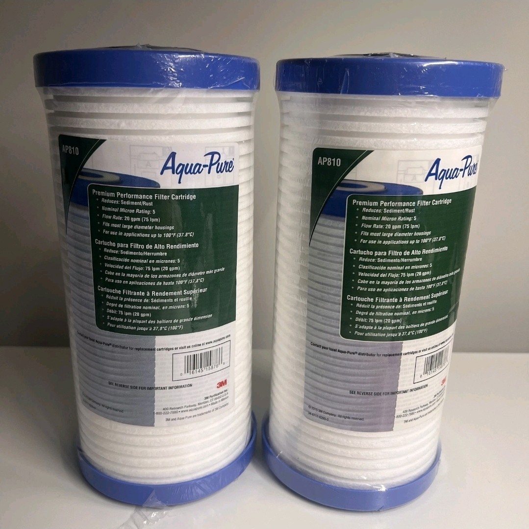 Aqua Pure AP810 Whole House Water Filter Cartridge Lot of 2 NEW