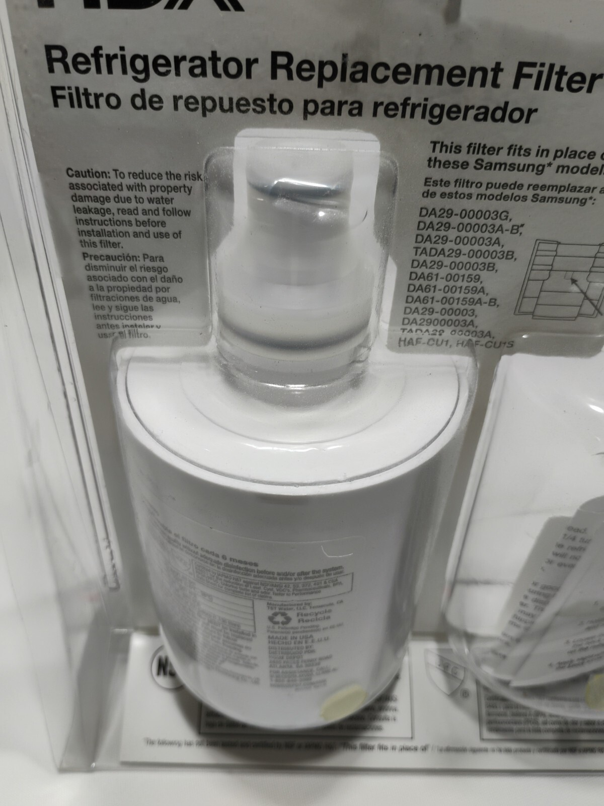 (1) x HDX (FMS-1 ) Refrigerator Replacement Filter , For Samsung HAF-CU1S