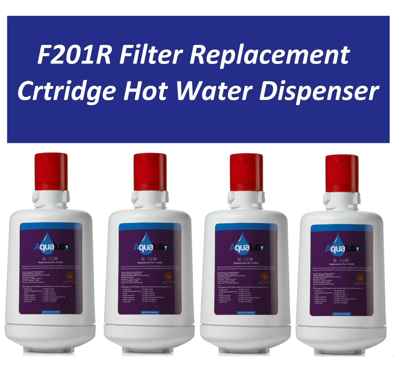 F-201R Filter Cartridge, Compatible with Insinkerator Water Filter Cartridges