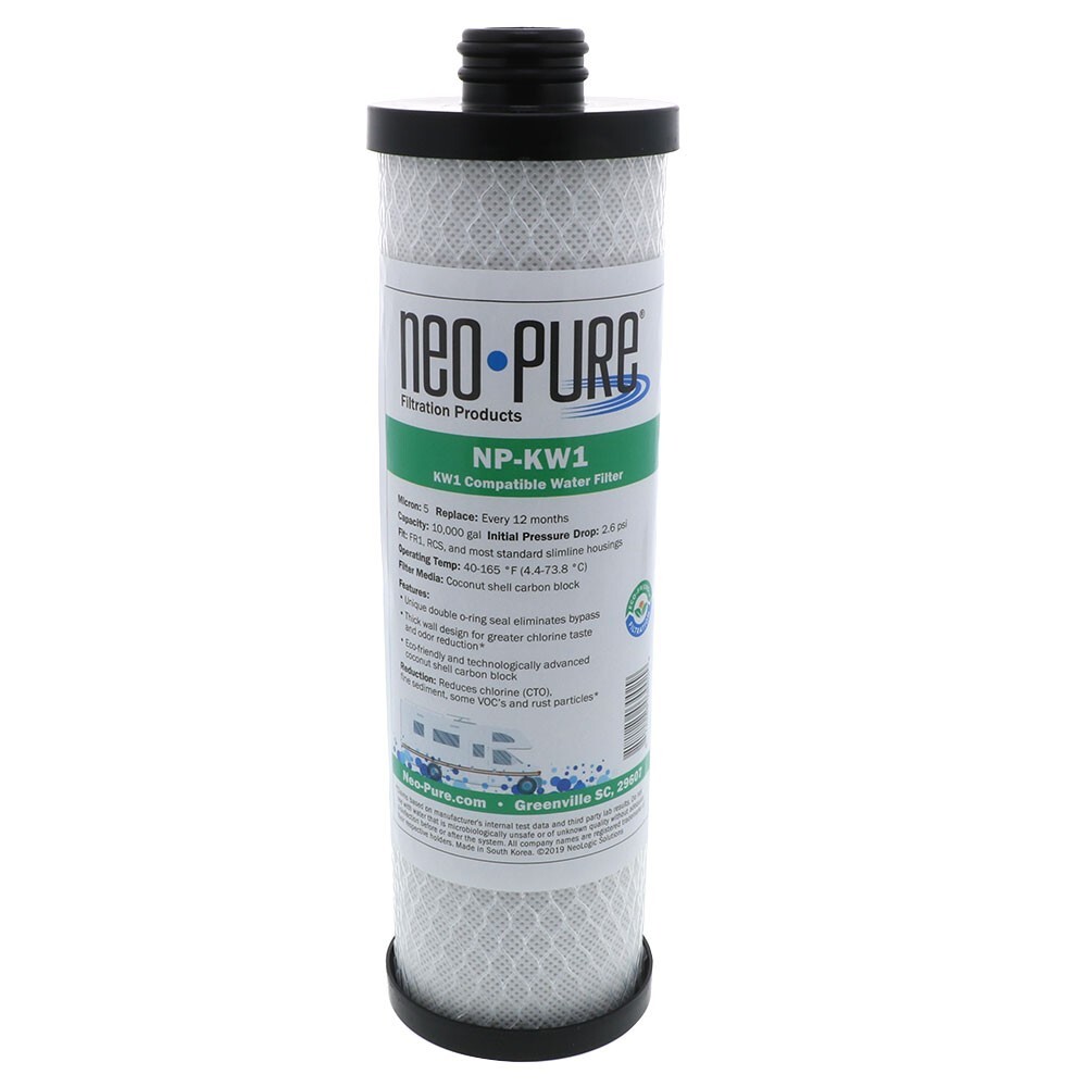WaterPur™ & Clear Choice™ KW1 Replacement RV Water Filter by Neo-Pure NP-KW1